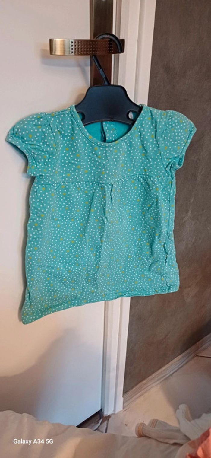 Blouse à pois legging 18 mois - photo numéro 4