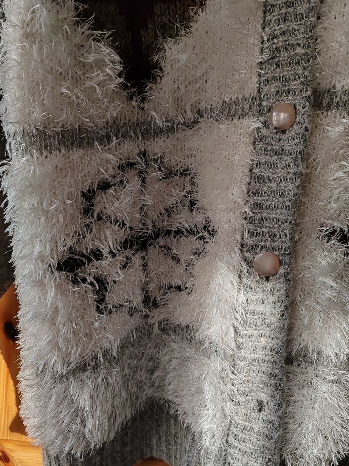 Veste laine poilu - photo numéro 3