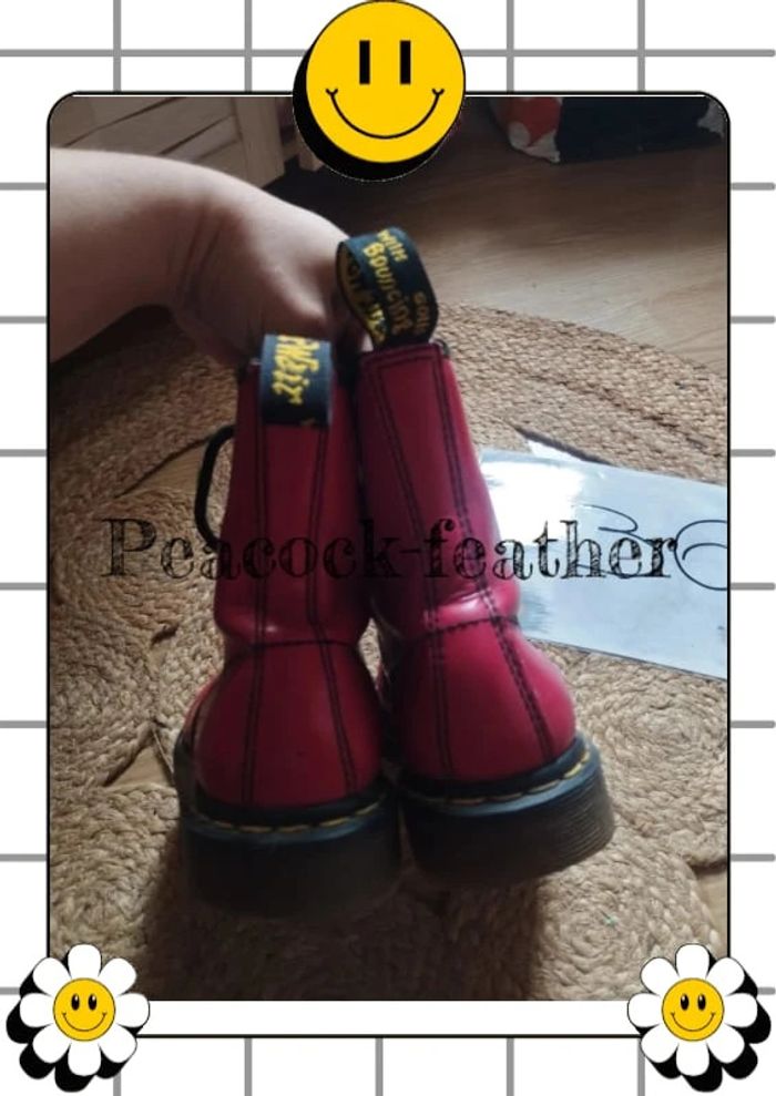 Bottines dr Martens rouges 36 - photo numéro 5