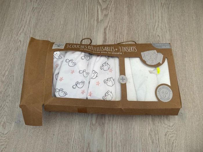 Coffret trois couches réutilisables avec inserts à partir de 6 mois Le phare de la baleine Neuves