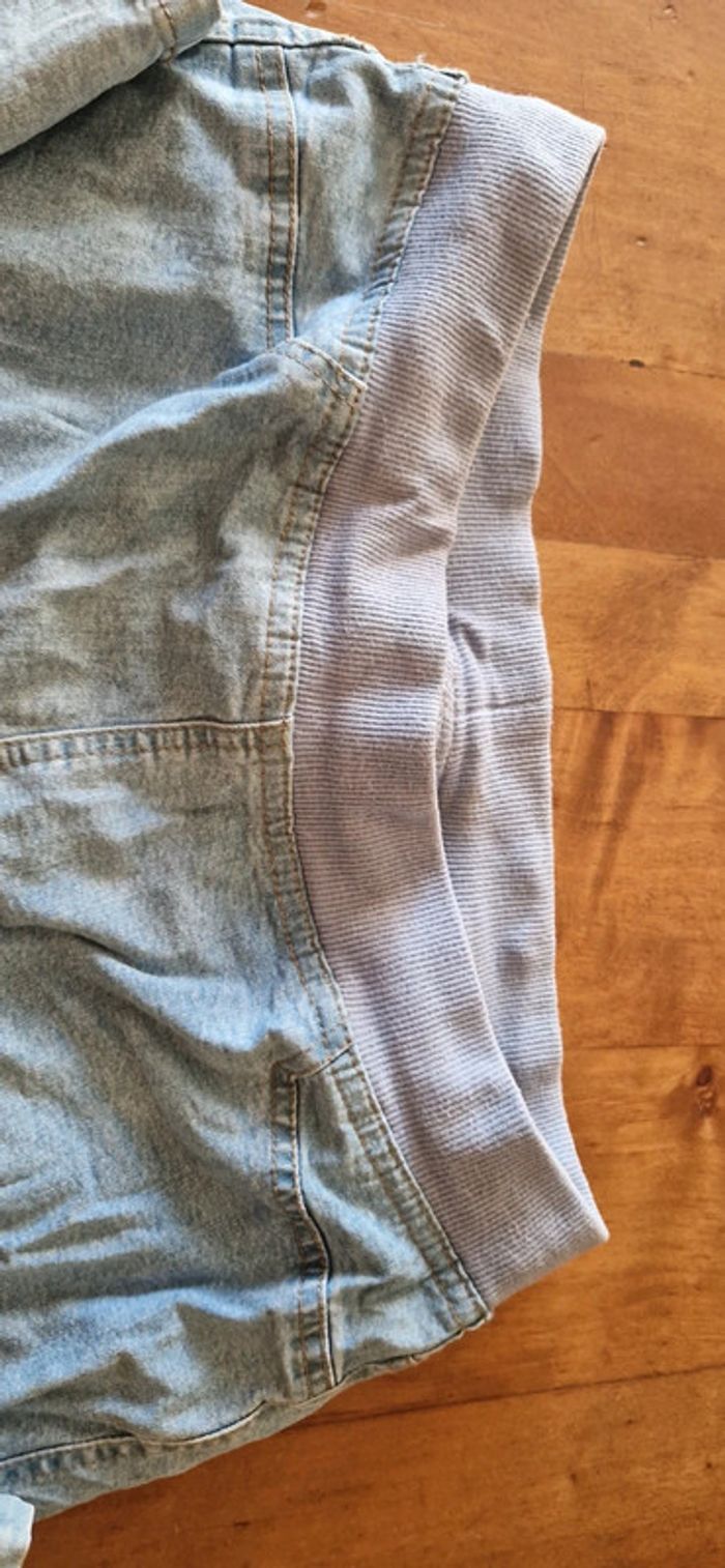 Pantacourt jean taille elastique - photo numéro 2