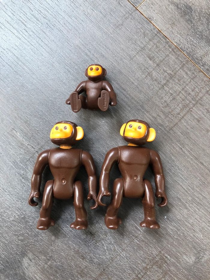 Lot de 3 singes playmobil