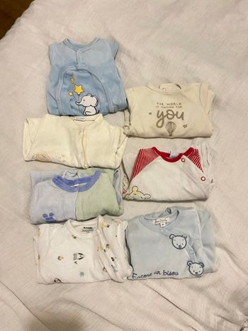 Lot pyjama hiver 0-1mois