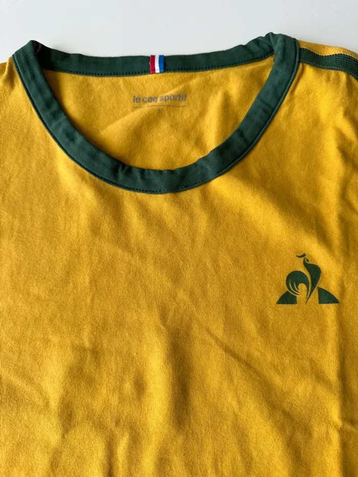 T-shirt moutarde le coq sportif - photo numéro 2