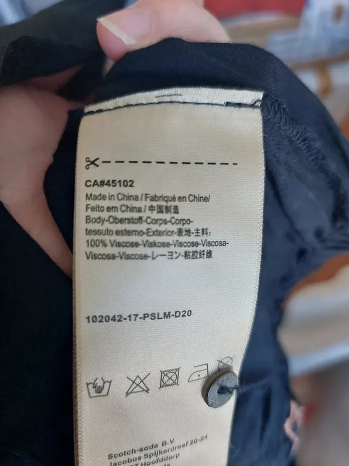 Chemise Scotch & Soda – S – Noir Brodé – État : Excellent - photo numéro 5