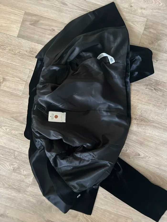 Calliope blazer court en velours, noir, femme, taille L/40 neuf avec étiquette - photo numéro 8