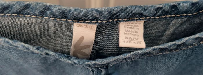 Robe en jean fin fille 8 ans - Okaïdi - photo numéro 2