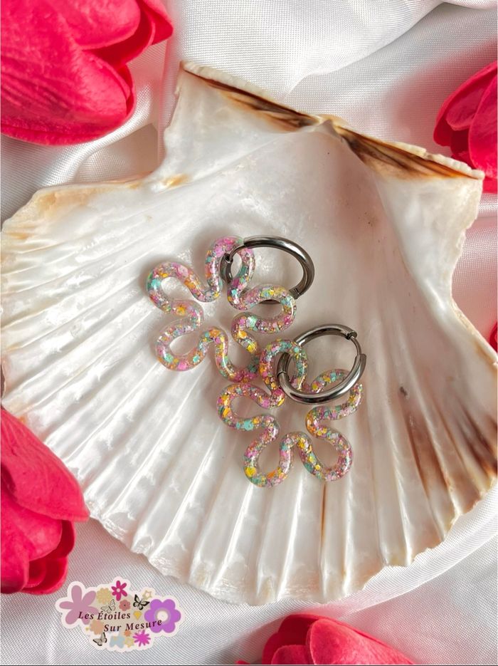 Moyenne fleur interchangeable avec créoles - photo numéro 9