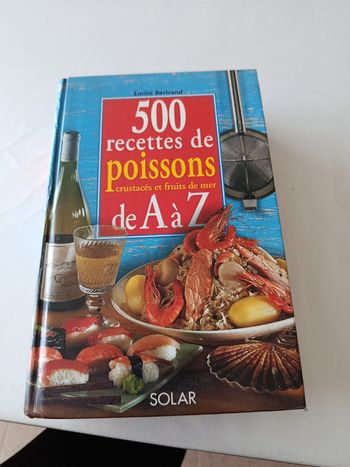 Vend livre de 500 recettes de poissons