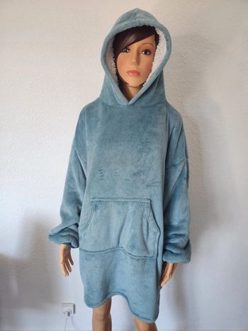 Gros pull polaire bleu clair – Taille Unique