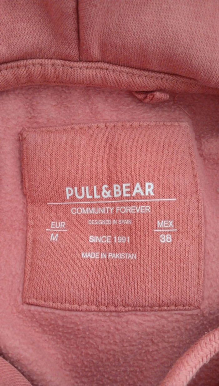 Sweat Pull&Bear rose à capuche. Taille M - photo numéro 5
