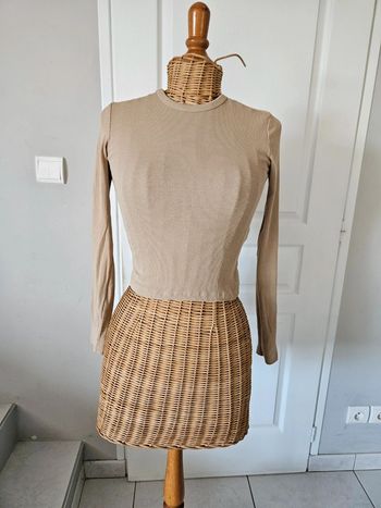 T-shirt ml femme Bershka taille S U31