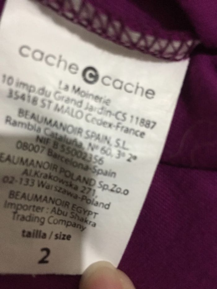 tee shirt violet neuf - photo numéro 2