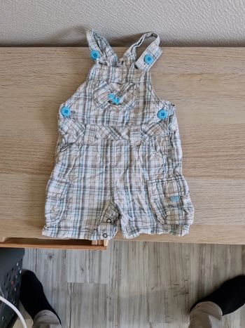 Salopette short 6 mois