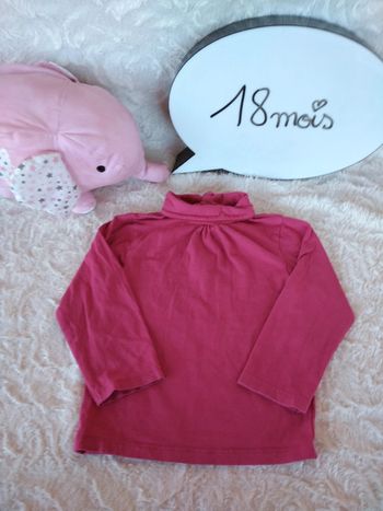 Sous pull col roulé Fille 18 mois Kiabi