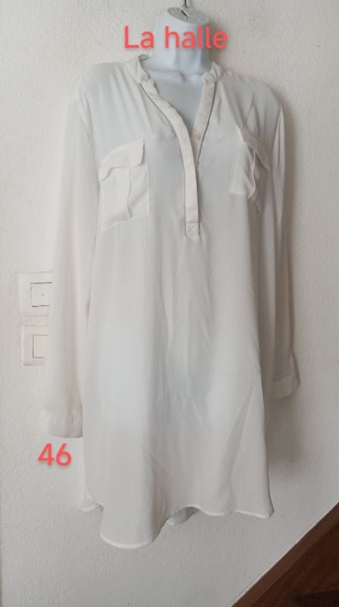 Blouse très longue femme 46