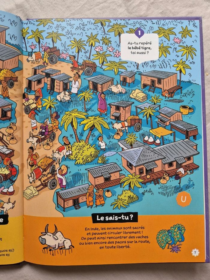Livre Le tigre du Taj Mahal Énigmes et jeux - photo numéro 3
