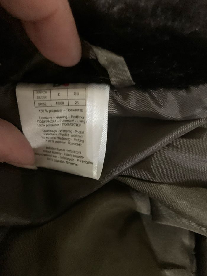 Blouson kaki taille 50/52 très bon état col fausse fourrure détachable - photo numéro 7