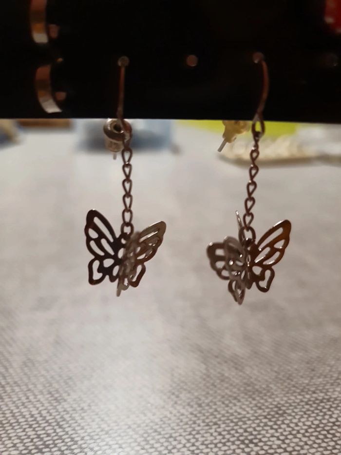 Boucles d'oreilles papillon