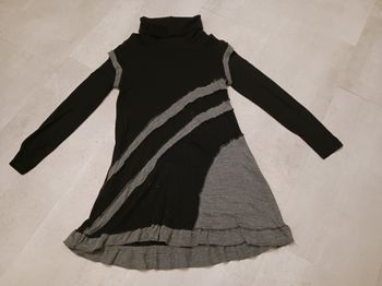 robe noire et grise taille unique