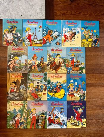 Lot de 17 livres albums Caroline Pierre Probst blancs Hachette Jeunesse