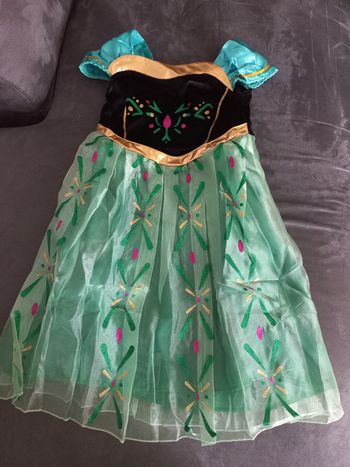 Robe déguisement Anna reine des neiges princesse 5/6 ans