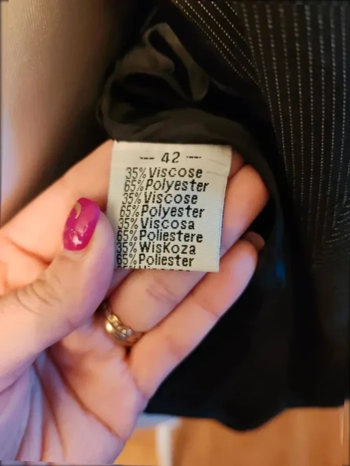 Blazer femme taille 42 à rayures blanches - photo numéro 10
