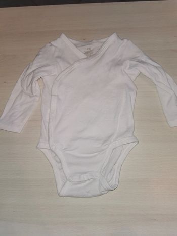 Body blanc 4-6 mois