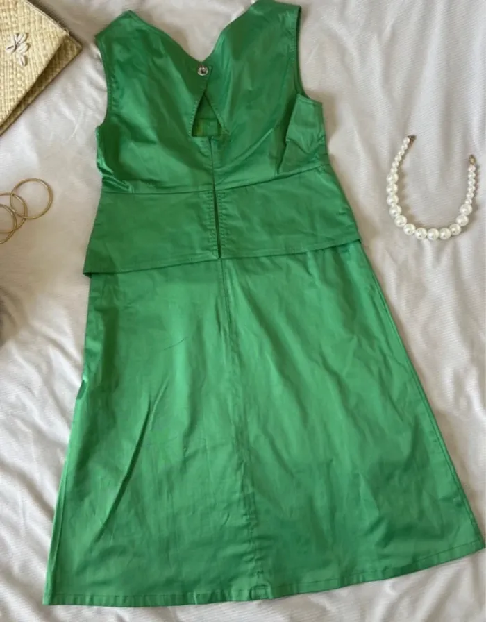 Robe verte huganco taille xxl - photo numéro 4