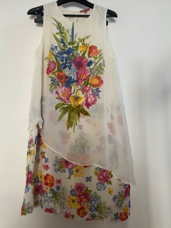 Superbe robe vintage René Derhy printanière taille M Thème floral