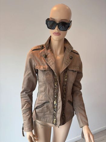 Veste en jeans Morgan de toi beige