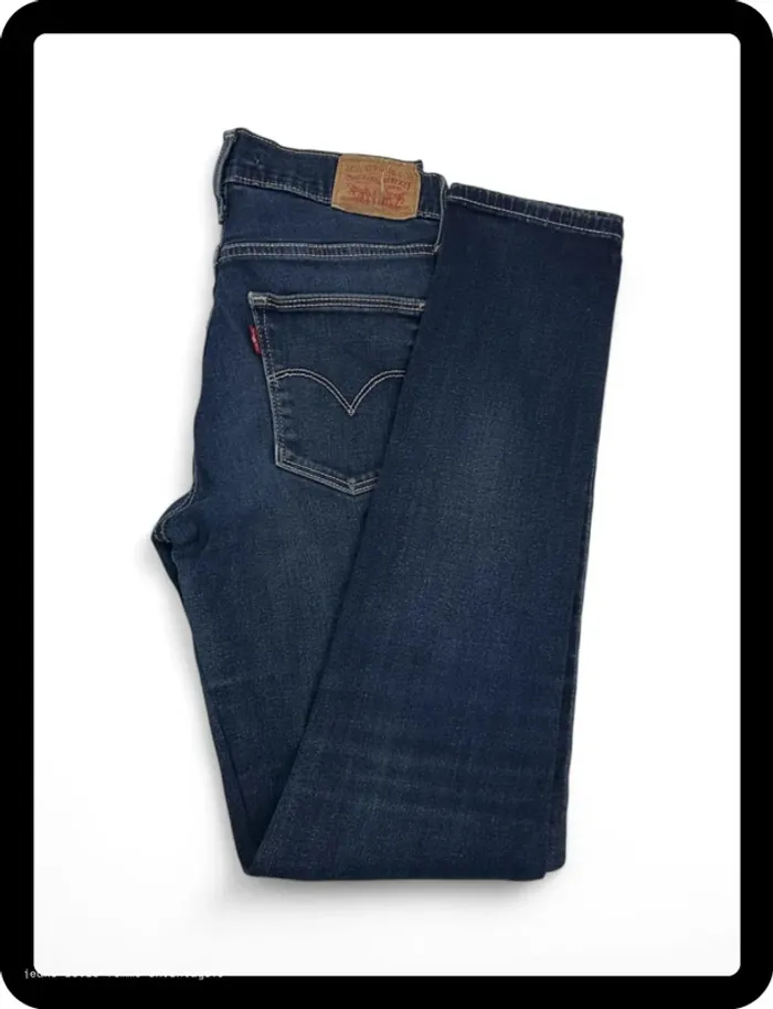 Jean Levi's Femme Slimming Skinny - Marine - Taille W27 L30 - Très Bon État - Léger Défaut - NJ391