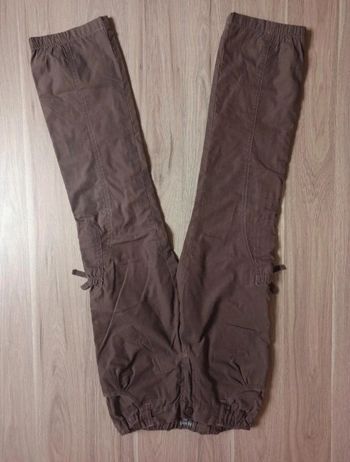 Pantalon marron in extenso 10 ans poches sur les côtés avec petit nœud
