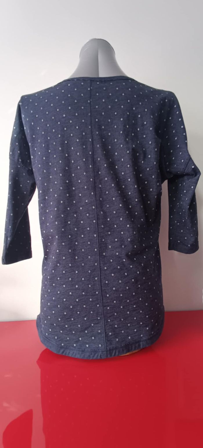 T-shirt imprimé à pois manches 3/4 "H&M" Taille M - photo numéro 2