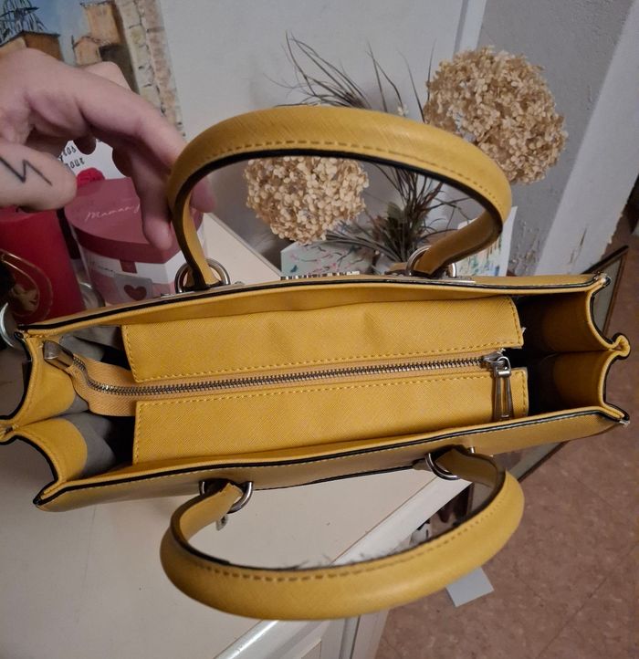 Sac à main jaune moutarde - photo numéro 3