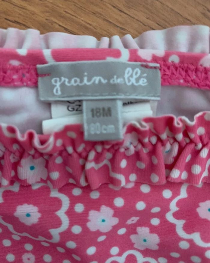 Lot Maillots de Bain Tribord Rose et Blanc 18 Mois - photo numéro 8