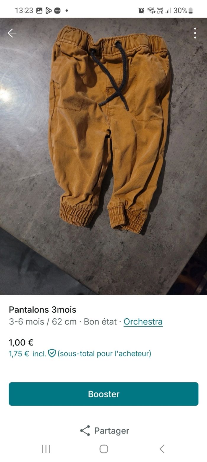 Pantalon et maillot