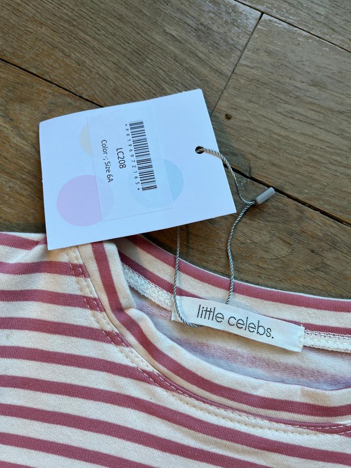 Sweat rose Little Celebs 6 ans neuf - photo numéro 5