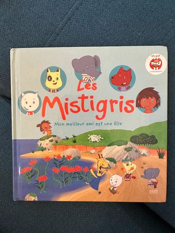 Livre enfant carton Les mistigris mon meilleur ami est une fille Tfou Milan album