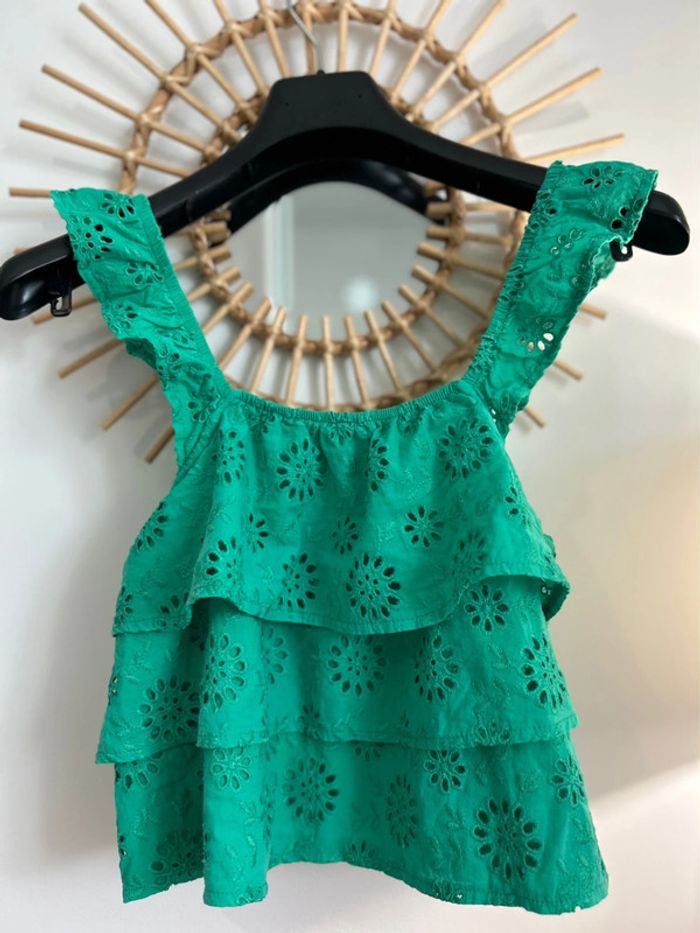 Top broderies dentelle ajouré Camaïeu - photo numéro 2