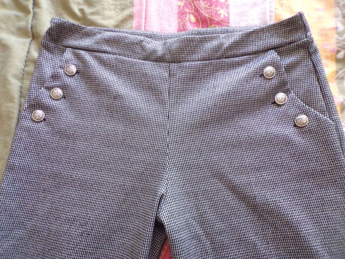 Pantalon pieds de poule noir blanc T40 - photo numéro 2