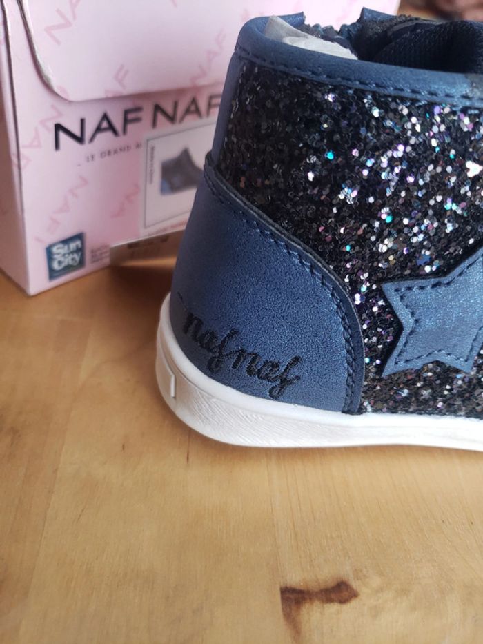 Basket montante a paillettes naf naf taille 26 - photo numéro 3