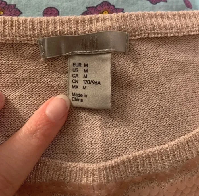 Pull léger rose poudré – H&M - photo numéro 2