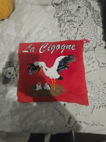 coussin cigogne