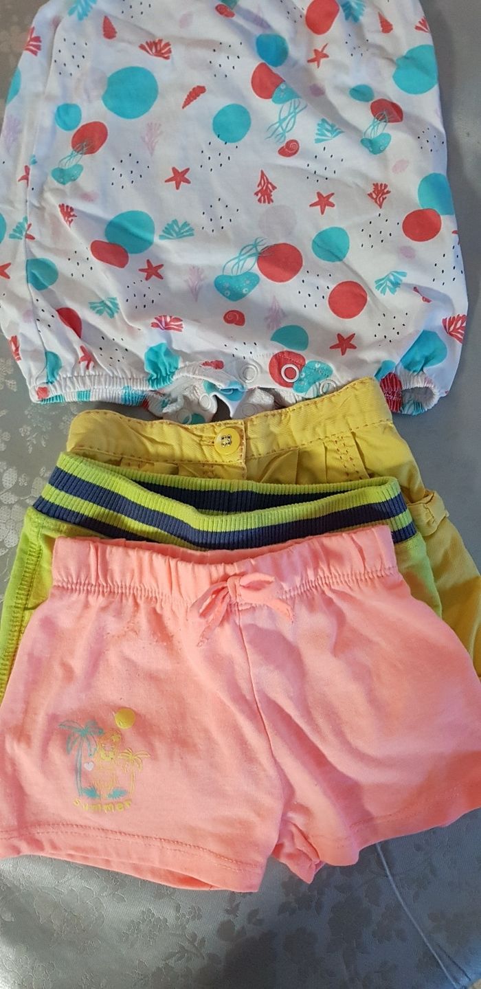 Lot été 6-9mois short bodie - photo numéro 5