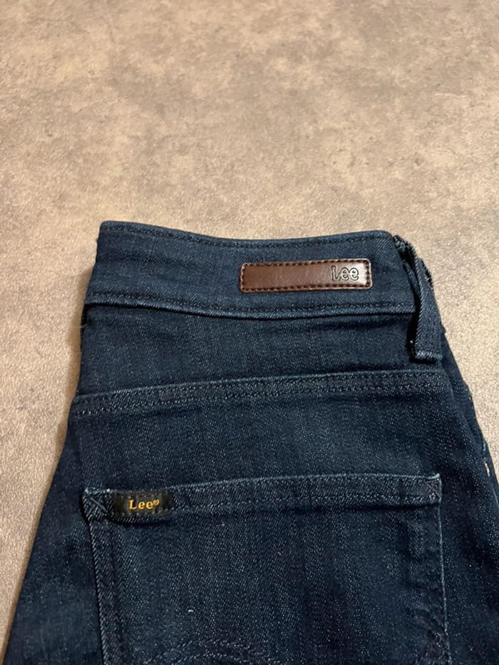Jean femme Lee taille haute w28 marine - photo numéro 4