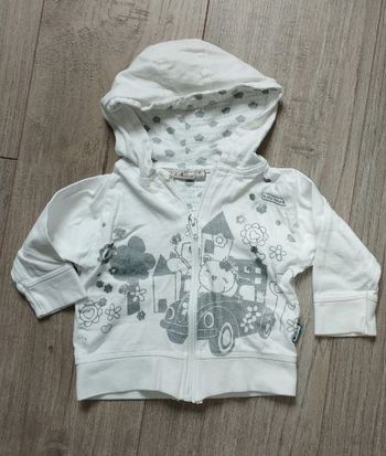 Gilet à capuche ourson 6 mois