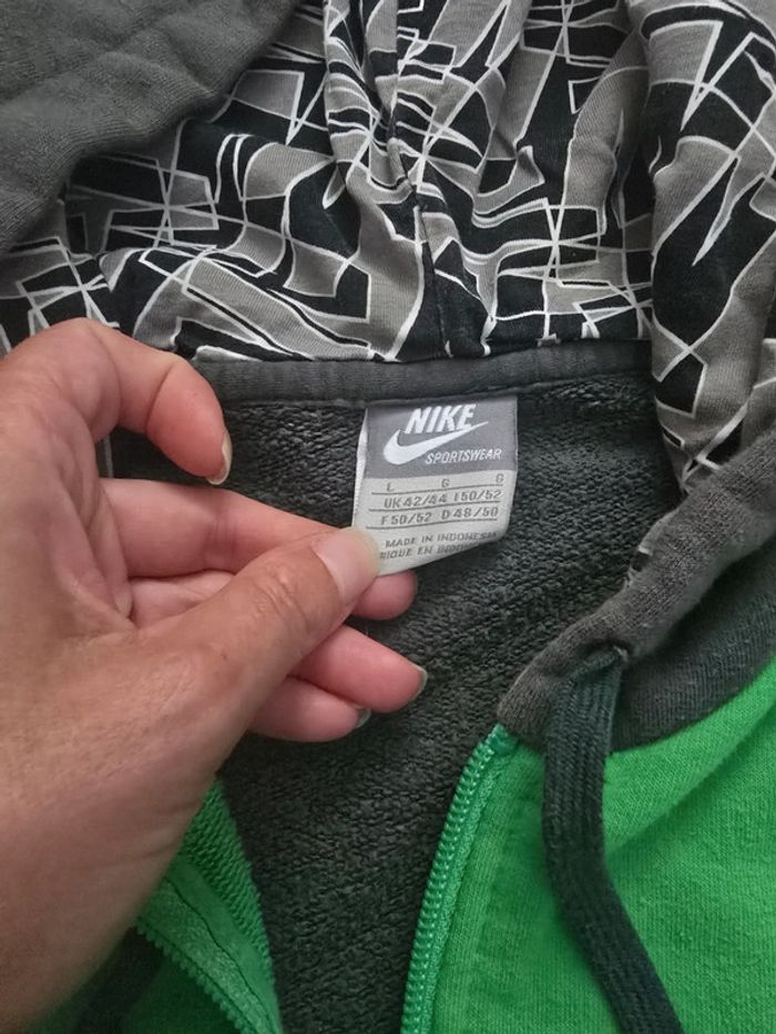 Veste Nike Vintage Verte/Grise - Taille L (taille petit) - photo numéro 5