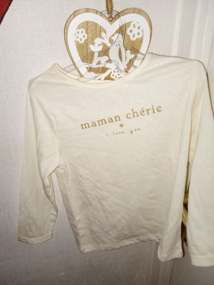 Lot de 2 pulls Léger manche longue bébé fille Kiabi 24 mois 2 ans, mi saison été - photo numéro 3