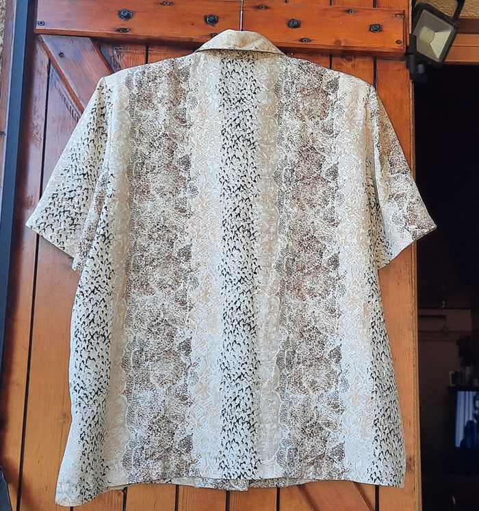 Chemisier vintage ton beige, 42 - photo numéro 2